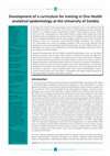 Research paper thumbnail of Development of a curriculum for training in One Health analytical epidemiology at the University of Zambia