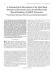 Research paper thumbnail of A Semianalytical Description of the Hole Band Structure in Inversion Layers for the Physically Based Modeling of pMOS Transistors