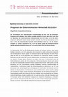 Research paper thumbnail of Prognose der österreichischen Wirtschaft 2013-2014: Jahresmodell LIMA/05 ; Ökonometrisches Forschungsprogramm des Instituts für Höhere Studien