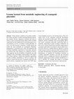 Research paper thumbnail of Lessons learned from metabolic engineering of cyanogenic glucosides