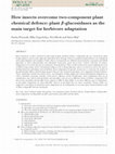 Research paper thumbnail of How insects overcome two-component plant chemical defence: plant<i>β</i>-glucosidases as the main target for herbivore adaptation