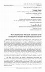 Research paper thumbnail of Work Satisfaction of Female Scientists in the Serbian Post-Socialist Transformation Context