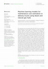 Research paper thumbnail of Machine learning models for maintenance cost estimation in delivery trucks using diesel and natural gas fuels