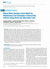 Research paper thumbnail of Mixed Effects Random Forest Model for Maintenance Cost Estimation in Heavy-Duty Vehicles Using Diesel and Alternative Fuels