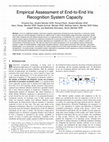 Research paper thumbnail of Empirical Assessment of End-to-End Iris Recognition System Capacity