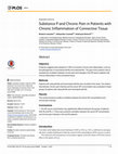 Research paper thumbnail of Substance P and Chronic Pain in Patients with Chronic Inflammation of Connective Tissue