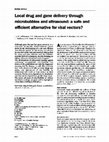 Research paper thumbnail of Local drug and gene delivery through microbubbles and ultrasound