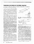 Research paper thumbnail of Laboratory instruction for the motor impaired