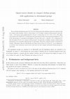 Research paper thumbnail of Quasi-convex density in compact abelian groups, with applications to determined groups