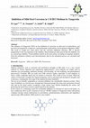 Research paper thumbnail of Inhibition of Mild Steel Corrosion in 1 M HCl Medium by Tangeretin