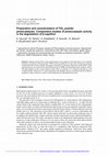 Research paper thumbnail of Preparation and caracterization of TiO 2 powder photocatalysts. Comparative studies of photocatalytic activity in the degradation of β-naphthol