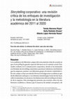 Research paper thumbnail of Storytelling corporativo: una revisión crítica de los enfoques de investigación y la metodología en la literatura académica del 2011 al 2020