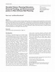 Research paper thumbnail of Derailed Values: Planning Education, External Funding, and Environmental Justice in New Orleans Rail Planning