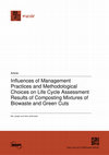 Research paper thumbnail of Influences of Management Practices and Methodological Choices on Life Cycle Assessment Results of Composting Mixtures of Biowaste and Green Cuts