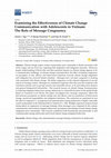 Research paper thumbnail of Examining the Effectiveness of Climate Change Communication with Adolescents in Vietnam: The Role of Message Congruency