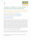 Research paper thumbnail of LETRAMENTOS ACADÊMICOS NO PROFIS-UNICAMP: A PRODUÇÃO ESCRITA DO GÊNERO RESENHA CRÍTICA ACADEMIC LITERACIES AT PROFIS-UNICAMP: THE WRITTEN PRODUCTION OF THE CRITICAL REVIEW GENRE