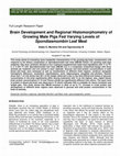 Research paper thumbnail of Brain Development and Regional Histomorphometry of Growing Male Pigs Fed Varying Levels of Spondiasmombin Leaf Meal