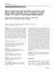 Research paper thumbnail of Effects of large lake trout (Salvelinus namaycush) on the dietary habits of small lake trout: a comparison of stable isotopes (δ15N and δ13C) and stomach content analyses