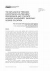 Research paper thumbnail of THE INFLUENCE OF TEACHING COMPETENCIES ON TEACHERS' PERFORMANCE AND STUDENTS' ACADEMIC ACHIEVEMENT IN PRIMARY SCIENCE EDUCATION