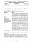 Research paper thumbnail of Science Comics as Educational Materials and its Impact on Elementary Students’ Science Academic Performance