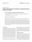 Research paper thumbnail of Psychosocial determinants of attrition in a longitudinal study of tobacco use in youth