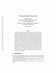 Research paper thumbnail of Tracing Internal Categoricity