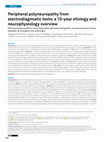 Research paper thumbnail of Peripheral polyneuropathy from electrodiagnostic tests: a 10-year etiology and neurophysiology overview