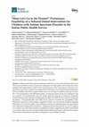 Research paper thumbnail of “Mom Let’s Go to the Dentist!” Preliminary Feasibility of a Tailored Dental Intervention for Children with Autism Spectrum Disorder in the Italian Public Health Service