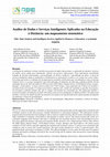 Research paper thumbnail of Análise de Dados e Serviços Inteligentes Aplicados na Educação à Distância: um mapeamento sistemático