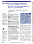 Research paper thumbnail of Service evaluation of the GOALS family-based childhood obesity treatment intervention during the first 3 years of implementation