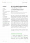 Research paper thumbnail of Neuropsychological assessment methodology revisited: metatheoretical reflections