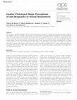 Research paper thumbnail of Kaiser et al. 2022 Gender prototpes shape perceptions of harassment