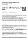 Research paper thumbnail of Improving Learning Management Systems to Better Assist Computer Science Teaching in Qatar Higher Education Institutions