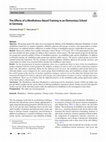 Research paper thumbnail of The Effects of a Mindfulness-Based Training in an Elementary School in Germany