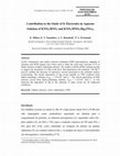 Research paper thumbnail of Contribution to the Study of Ir Electrodes in Aqueous Solution of KNO3/HNO3 and KNO3/HNO3/Hg2(NO3)2