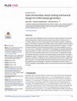 Research paper thumbnail of Solar photovoltaic wood racking mechanical design for trellis-based agrivoltaics