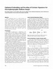 Research paper thumbnail of Optimized Embedding and Decoding of Extrinsic Signatures for Electrophotographic Halftone Images