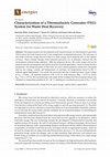 Research paper thumbnail of Characterization of a Thermoelectric Generator (TEG) System for Waste Heat Recovery