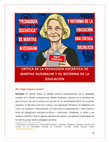 Research paper thumbnail of Crítica de la pedagogía socrática de Martha Nussbaum y su reforma de la educación