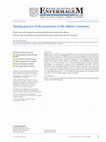 Research paper thumbnail of Nursing practice in the promotion of the elderly’s autonomy