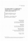 Research paper thumbnail of El populismo y la crisis de la democracia: la soberanía popular en disputa