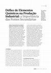 Research paper thumbnail of Défice de Elementos Químicos na Produção Industrial: a Importância das Fontes Secundárias