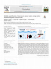 Research paper thumbnail of Reliable quantification of mercury in natural waters using surface modified magnetite nanoparticles