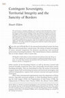 Research paper thumbnail of Contingent Sovereignty, Territorial Integrity and the Sanctity of Borders