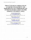 Research paper thumbnail of IMPACT OF SOCIAL MEDIA USE ON ACADEMIC ENGAGEMENT AND PERFORMANCE OF UNDERGRADUATE STUDENTS OF EDUCATION, NNAMDI AZIKIWE UNIVERSITY AWKA