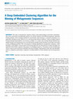 Research paper thumbnail of A Deep Embedded Clustering Algorithm for the Binning of Metagenomic Sequences