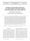 Research paper thumbnail of Predation of the introduced cladoceran Cercopagis pengoi on the native copepod Eurytemora affinis in the northern Baltic Sea