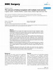 Research paper thumbnail of The outcome of kidney transplants with multiple renal arteries