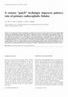 Research paper thumbnail of A Venous “Patch” Technique Improves Patency Rate of Primary Radiocephalic Fistulas