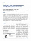 Research paper thumbnail of Comparison of serum creatinine and spot urine interleukin-18 levels following radiocontrast administration